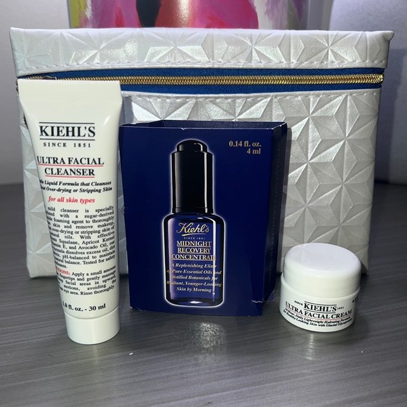 Kiehl's Other - NEW Kiehl's 3 Pc Gift Set - Cleanser, Serum, Moisturizer